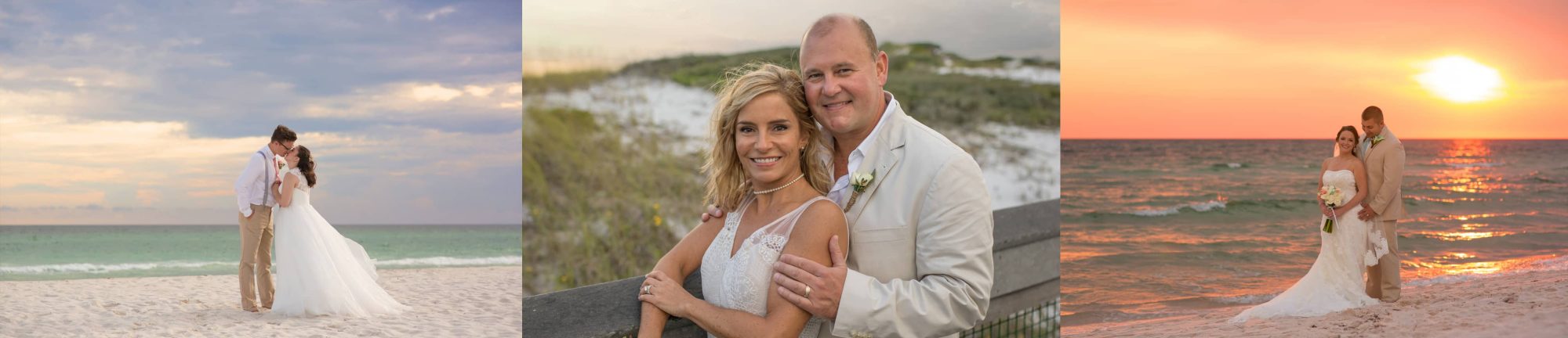 Wedding photos of 3 different couples